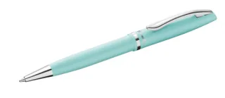 Pelikan Jazz Pastel Boligrafo con Mecanismo de Giro - Punta Mediana - Cuerpo Lacado - Recargable - Color Menta Pastel