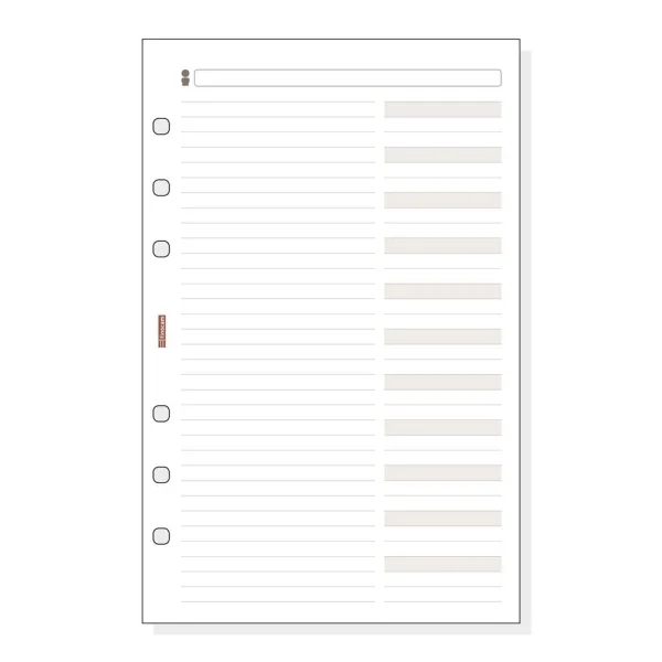 Finocam R554 Recambio Telefonico para Agendas Classic - Formato 500 - 117x5x181mm - Color Blanco