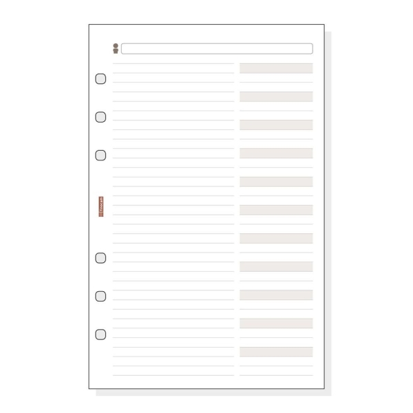 Finocam R554 Recambio Telefonico para Agendas Classic - Formato 500 - 117x5x181mm - Color Blanco