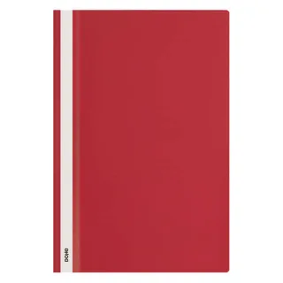 Dohe Dosier con Fastener de Polipropileno - Tamaño Folio - Cubierta Transparente y Trasera Opaca - Ideal para Organizar Documentos · Pack de 10 uds.