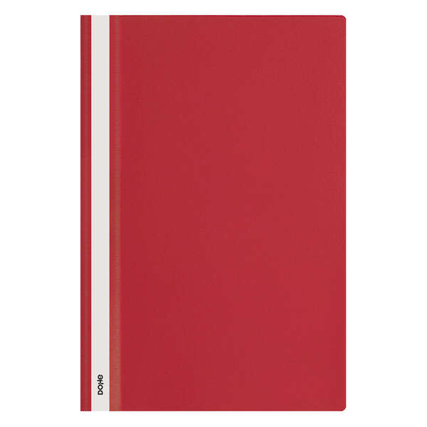 Dohe Dosier con Fastener de Polipropileno - Tamaño Folio - Cubierta Transparente y Trasera Opaca - Ideal para Organizar Documentos · Pack de 10 uds.
