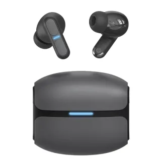 Leotec TWS Gaming Nebula Fit Auriculares Bluetooth 6.0 - Estuche de Carga - Color Negro