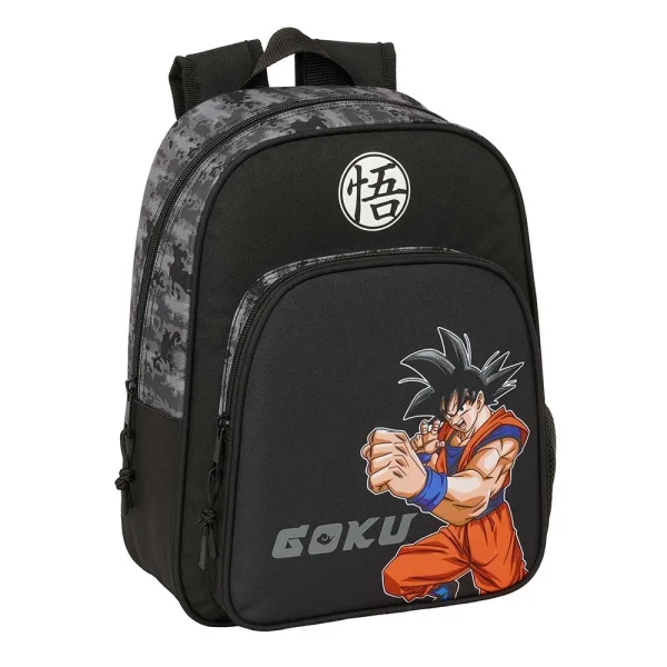 Safta Dragon Ball Mochila Infantil - Adaptable a Carro - Portabotellas - Hombreras Acolchadas - Bolsillo Frontal - Asa Superior de Transporte - 9L - 270x100x330mm - Color Negro