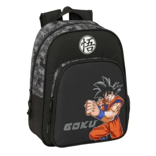 Safta Dragon Ball Mochila Infantil - Adaptable a Carro - Portabotellas - Hombreras Acolchadas - Bolsillo Frontal - Asa Superior de Transporte - 9L - 270x100x330mm - Color Negro
