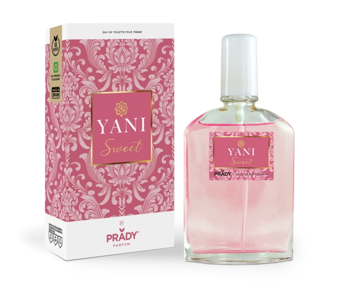 Prady Colonia de Mujer Yani Sweet - Frasco de 90 ml - Spray Pulverizador