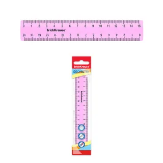 Erichkrause Regla Pastel - 15cm - Rosa - Bolsa de Polietileno