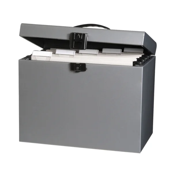 Oxford Class N' Go Classic Maletin de Metal para Carpetas Colgantes A4 - Resistente y Duradero - 220x295x370mm - Ideal para Organizar Documentos - Practico y Funcional