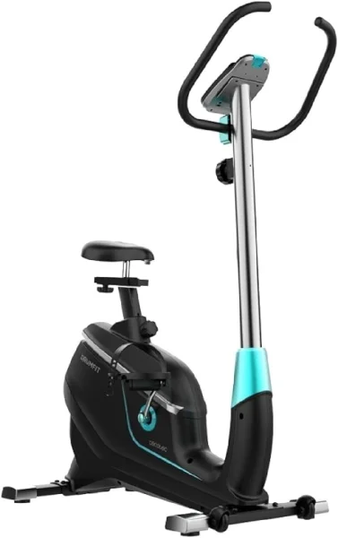 Cecotec DrumFit Cycle 9000 Talos X Bicicleta Estatica con Volante de 9kg - Resistencia Magnetica - Sillin Ajustable - Pantalla LCD Multifuncion - Soporte para Dispositivos - Color Negro