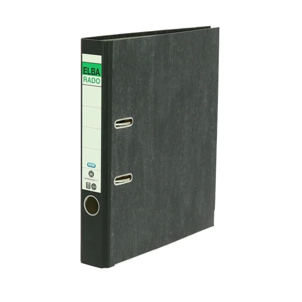 Elba Rado Archivador Palanca - Tamaño A4 - Capacidad de 50mm - Diseño Clasico Jaspeado · Pack de 20 uds.