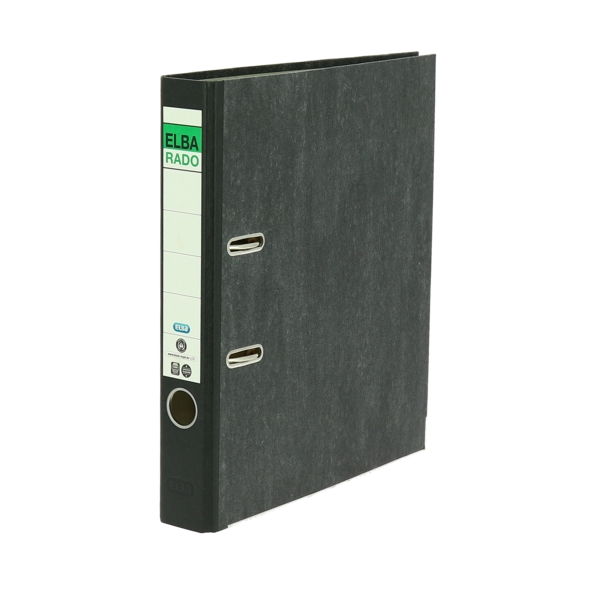 Elba Rado Archivador Palanca - Tamaño A4 - Capacidad de 50mm - Diseño Clasico Jaspeado · Pack de 20 uds.