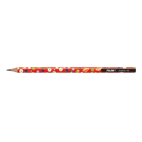 Milan Lapices de Grafito HB - Bote Redondo - Dibujos Infantiles - Triangular - Colores Surtidos · Pack de 48 uds.