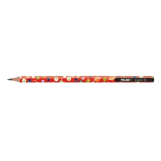 Milan Lapices de Grafito HB - Bote Redondo - Dibujos Infantiles - Triangular - Colores Surtidos · Pack de 48 uds.