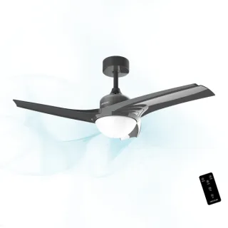 Cecotec EnergySilence Aero 470 Ventilador de Techo con 3 Aspas y Luz LED Integrada - 54W - Diametro de 42" - Mando a Distancia - 3 Velocidades - Modo Invierno - Temporizador Regulable - Colo