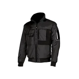 Upower Mate Bomber de Trabajo con Mangas Desmontables - Talla 2XL - Impermeable, Interior de Microfibra, Bolsillos con Tecnologia Avanzada, Refuerzos Anti-Desgaste, Proteccion DPI1 - Color N