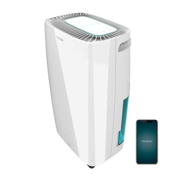 Cecotec BigDry 4000 Expert Connected Deshumidificador - Control Wi-Fi - 10L/dia - Deposito 2.5L - Cobertura hasta 105m2 - Funcionamiento Silencioso - Humedad de 40 a 80% - Pantalla LED - Col