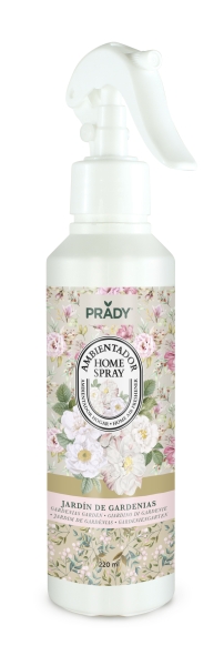 Prady Ambientador Home Spray Jardin de Gardenias - Frasco de 220 ml - Spray Pulverizador
