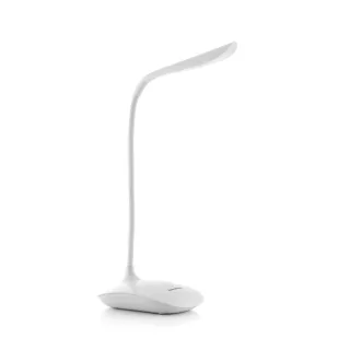 Innovagoods Lampara de Mesa LED - 2W - Bateria 1200mAh - Incluye Cable USB - Intensidad Regulable - Recargable - Multifuncion - Altura Ajustable - Antideslizante - 10x39.5x11.5cm - Color Bla