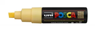 Posca PC-8K Marcador de Pintura - Punta Biselada Acrilica 8mm - Tinta Base al Agua - Resistente a la Luz - No Permanente - Color Naranja Claro · Pack de 6 uds.