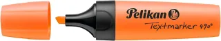 Pelikan Subrayador Textmarker 490 - Base de Agua - 3 Anchos de Trazo - Color Naranja Fluorescente · Pack de 10 uds.