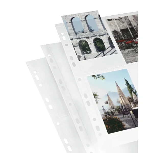 Hama Pack de 10 Fundas para Fotos A4 - Capacidad 8 Fotos 10x15cm - 314x237mm - Color Blanco