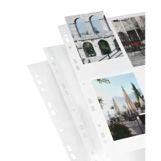 Hama Pack de 10 Fundas para Fotos A4 - Capacidad 8 Fotos 10x15cm - 314x237mm - Color Blanco