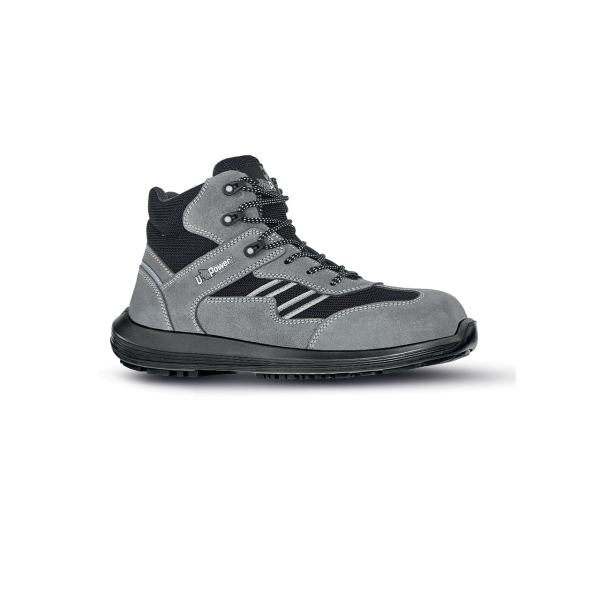 Upower Florida S Calzado de Seguridad Botines - Talla 35 - Empeine en Gamuza, Textile Ultrarrespirable, Puntal AirToe Composite, Antiperforacion, Antideslizante, Suela PU/PU, Proteccion S1PS