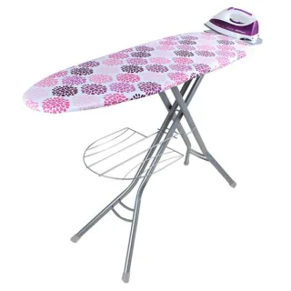 Orbegozo TP 3500 Tabla de Planchar Practica y Comoda - Rejilla de Acero Resistente - Altura Ajustable hasta 93cm - Funda de Algodon 100% - Plegable y Facil de Guardar - Toma de Corriente Hom