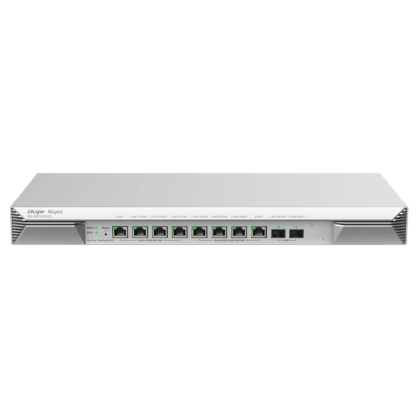 Ruijie RG-EG1510XS Router para Rack - 10 Puertos - Almacenamiento de 1Tb - Velocidad Inalambrica hasta 4Gbps - Capacidad hasta 1500 Usuarios - Gestion en la Nube - Bahia SATA 2.5" - Color Acero