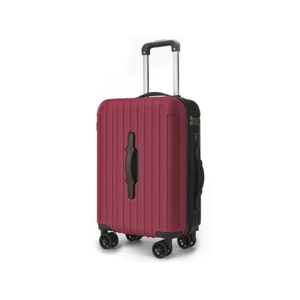 Lagart Smart Maleta Trolley de Cabina Rigida 20” 55x34x20cm - Asa Frontal para Manejo en Distintas Situaciones - Cierre TSA - Ruedas Dobles 360º - Color Burdeos