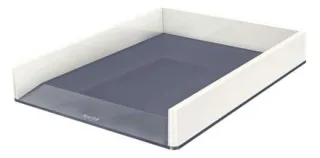 Leitz WOW Bandeja de Sobremesa Portadocumentos - Formato A4 - Color Blanco/Gris