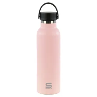 Safta Botella Termo de 600ml - Acero Inoxidable - Asa Superior - Color Rosa