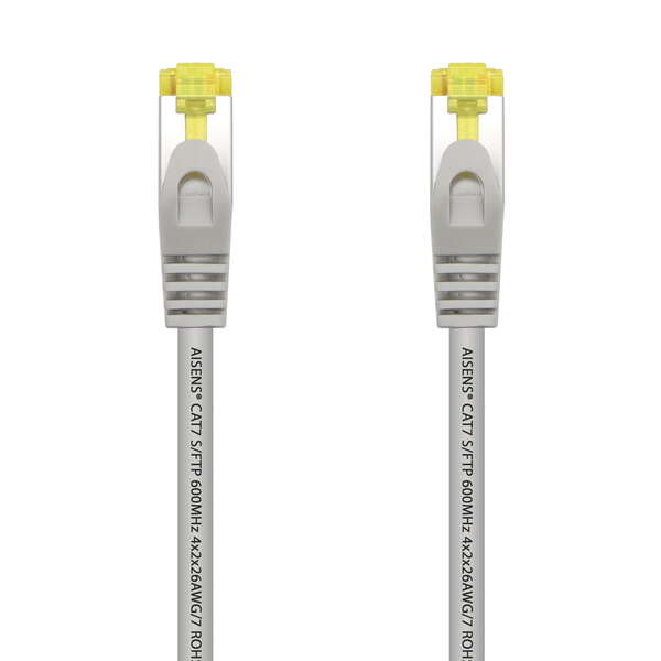 Aisens Cable de Red Latiguillo RJ45 LSZH Cat.7 600 Mhz S/FTP PIMF AWG26 - 0.5M - Color Gris