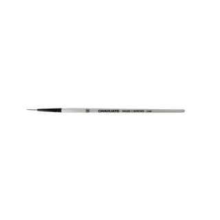 Daler Rowney Graduate Pincel Acuarela - Pelo Sintetico - Mango Corto - Liner 10/0 · Pack de 3 uds.