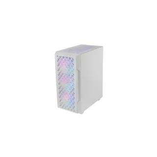 Mars Gaming MC-GEO Caja Torre ATX - 4 Ventiladores de 120mm FRGB - Rejilla Frontal Metalica - Doble Camara - 7 Ranuras de Expansion - Color Blanco