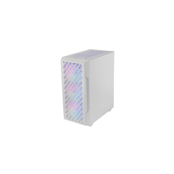 Mars Gaming MC-GEO Caja Torre ATX - 4 Ventiladores de 120mm FRGB - Rejilla Frontal Metalica - Doble Camara - 7 Ranuras de Expansion - Color Blanco