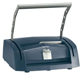 Leitz Impressbind 280 Encuadernadora Manual por Presion - Encuaderna hasta 280 Hojas A4 - Indicador de Cuando esta Listo el Documento - Rapida y Sencilla de Usar - Color Azul/Plata