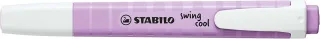 Stabilo Swing Cool Pastel Marcador Fluorescente - Cuerpo Plano - Punta Biselada - Trazo entre 1 y 4mm - Tinta con Base de Agua - Color Brisa Violeta · Pack de 10 uds.