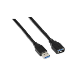 Aisens Cable USB 3.0 Tipo A/M-A/H negro 1.0m