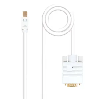 Nanocable Cable Conversor Mini DP Macho a VGA Macho 2m - Color Blanco