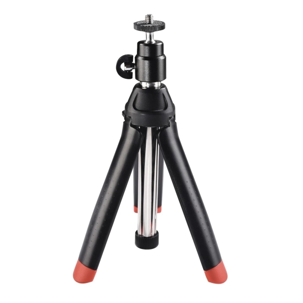Hama Multi 4In1 Tripode Mini con Rosca 1/4" - Altura Ajustable hasta 86cm - Soporte para Smartphone y Camara Deportiva - Peso Max 400g - Aluminio - Cabezal de 3 Vias - Color Negro