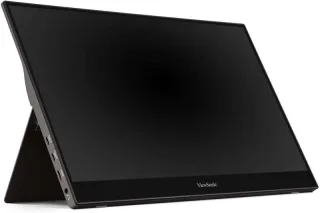 ViewSonic Monitor Tactil LED 15.6" IPS Full HD 1080p - 10 Puntos de Contacto - Respuesta 6.5ms - Altavoces 1.6W - Angulo de Vision 178º - USB-C, Mini HDMI - Modo Eco - Color Negro