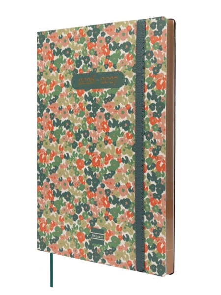 Finocam Mara Agenda de Tapa Flexible Internacional - 18 Meses - Semana Vista Vertical - Formato Y10 - 140x204mm - Papel de 80g/m2 - Esquinas Microperforadas - Cierre con Goma - Multicolor