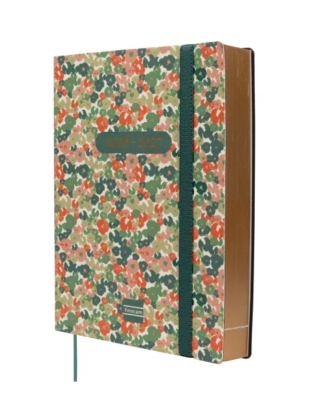 Finocam Mara Agenda de Tapa Flexible Internacional - 18 Meses - 1 Dia por Pagina - Formato Y4 - 120x170mm - Papel de 80g/m2 - Esquinas Microperforadas - Cierre con Goma - Multicolor