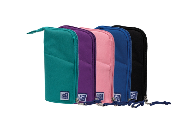 Oxford Teen Cubilet Estuche - Diseño Juvenil y Colorido - Incluye Surtido de Utiles Escolares - Ideal para Adolescentes · Pack de 12 uds.