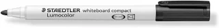 Staedtler Lumocolor 341 Marcador para Pizarra Blanca - Punta Biselada 1 - 2mm Aprox - Secado Rapido - Color Negro · Pack de 10 uds.