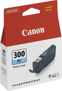 Canon PFI300 Cyan Photo Cartucho de Tinta Original - 4197C001/PFI-300PC
