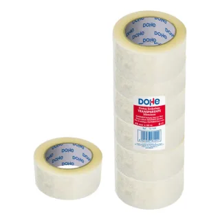 Dohe Precinto de Polipropileno Silencioso 48mmx66m - Transparente · Pack de 6 uds.