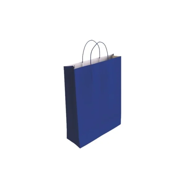 Bismark Bolsa de Papel Celulosa - Medidas 32x10x24cm - Color Azul · Pack de 25 uds.
