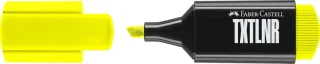 Faber-Castell TXTLNR Marcador Fluorescente - Punta Biselada - Trazo entre 1, 2 y 5 mm - Tinta con Base de Agua - Color Amarillo · Pack de 10 uds.