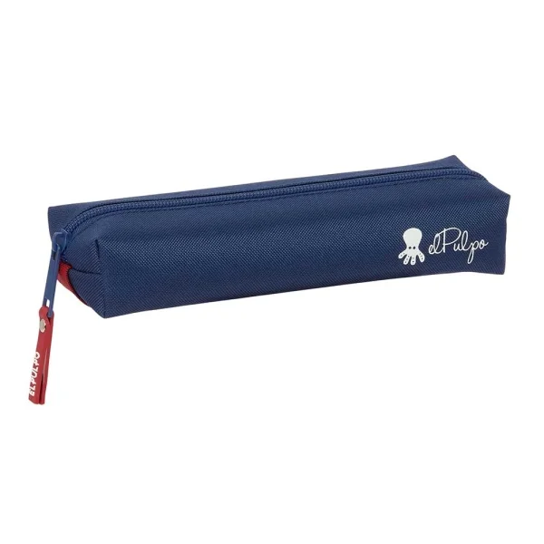 Safta el Pulpo Portatodo - Cremallera - Goma Elastica - 0.53L - 220x70x40mm - Color Azul Marino